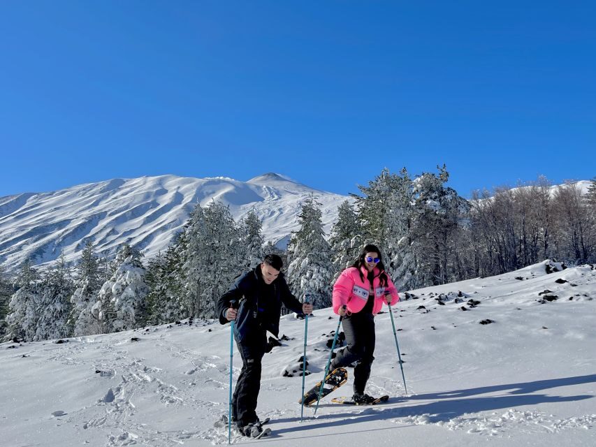 Piano Provenzana: Guided Mt. Etna Snowshoeing Trek - The first walk steps: free time, safety briefing, then photos